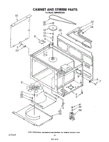 11 - Cabinet And Stirrer parts for Whirlpool Range SM988PESW0 from AppliancePartsPros.com