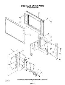 12 - Door And Latch parts for Whirlpool Range SM988PESW0 from AppliancePartsPros.com