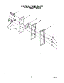 02 - Control Panel parts for Whirlpool Range SE960PEYW3 from AppliancePartsPros.com