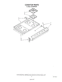 04 - Cooktop parts for Whirlpool Range SE950PERW1 from AppliancePartsPros.com