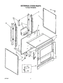 04 - External Oven parts for Whirlpool Range FGP355VW2 from AppliancePartsPros.com
