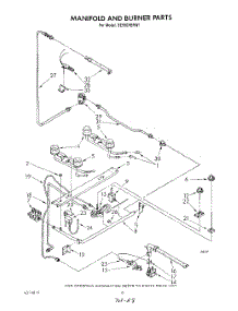 06 - Manifold And Burner parts for Whirlpool Range SE950PERW1 from AppliancePartsPros.com