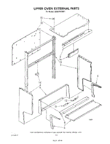 07 - Upper Oven External parts for Whirlpool Range SE950PERW1 from AppliancePartsPros.com