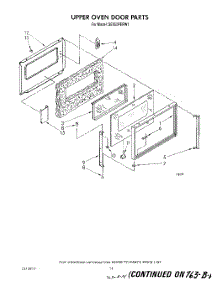 09 - Upper Oven Door parts for Whirlpool Range SE950PERW1 from AppliancePartsPros.com