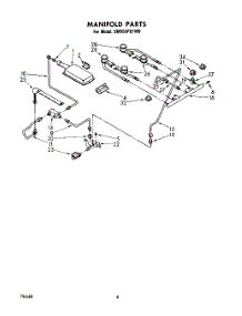 04 - Manifold parts for Whirlpool Range SM958PEPW0 from AppliancePartsPros.com
