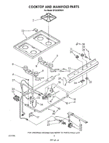 06 - Cooktop And Manifold , Literature And Optional parts for Whirlpool Range SF332BERW4 from AppliancePartsPros.com