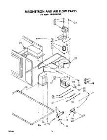 11 - Magnetron And Air Flow parts for Whirlpool Range SM958PEPW0 from AppliancePartsPros.com