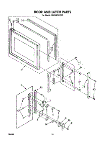 12 - Door And Latch parts for Whirlpool Range SM958PEPW0 from AppliancePartsPros.com