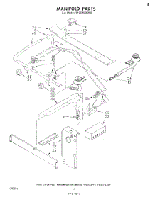 03 - Manifold parts for Whirlpool Range SF3300EKW0 from AppliancePartsPros.com