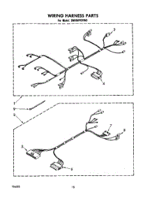 13 - Wiring Harness, Lit / Optional parts for Whirlpool Range SM958PEPW0 from AppliancePartsPros.com