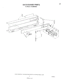 05 - Backguard parts for Whirlpool Range SF3300EKW0 from AppliancePartsPros.com