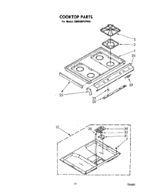 15 - Cooktop parts for Whirlpool Range SM958PEPW0 from AppliancePartsPros.com