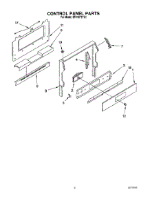 05 - Control Panel parts for Whirlpool Range SF310PEYQ1 from AppliancePartsPros.com