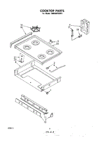 05 - Cooktop parts for Whirlpool Range SM958PSKW1 from AppliancePartsPros.com