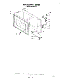 06 - Microwave Door parts for Whirlpool Range SM958PSKW1 from AppliancePartsPros.com