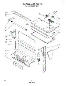 07 - Backguard parts for Whirlpool Range SM958PSKW1 from AppliancePartsPros.com