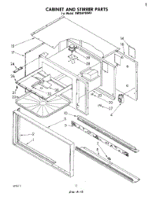 08 - Cabinet And Stirrer parts for Whirlpool Range SM958PSKW1 from AppliancePartsPros.com