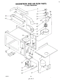 10 - Magnetron And Air Flow parts for Whirlpool Range SM958PSKW1 from AppliancePartsPros.com