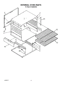 02 - Internal Oven parts for Whirlpool Range SF302BEWW0 from AppliancePartsPros.com