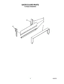 03 - Backguard parts for Whirlpool Range SF302BEWW0 from AppliancePartsPros.com