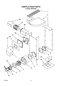 03 - Ventilation, Lit / Optional parts for Whirlpool Range SS373PEXT0 from AppliancePartsPros.com