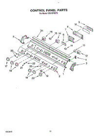 07 - Control Panel parts for Whirlpool Range SS373PEXT0 from AppliancePartsPros.com