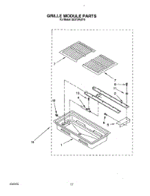 09 - Grille Module parts for Whirlpool Range SS373PEXT0 from AppliancePartsPros.com