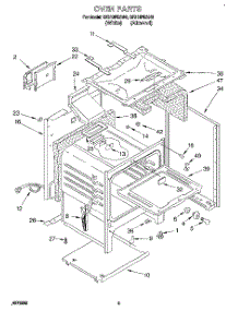 05 - Oven parts for Whirlpool Range SF310PEAW0 from AppliancePartsPros.com