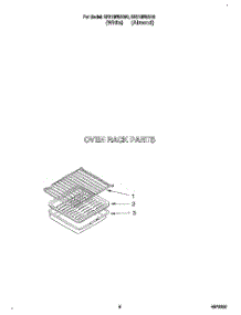 06 - Oven Rack, Literature parts for Whirlpool Range SF310PEAW0 from AppliancePartsPros.com