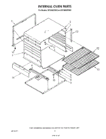 03 - Internal Oven parts for Whirlpool Range SF3000ERW2 from AppliancePartsPros.com