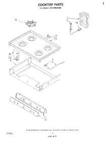 06 - Cook Top parts for Whirlpool Range SF3100SKW0 from AppliancePartsPros.com