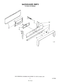 04 - Backguard parts for Whirlpool Range SF310PERW1 from AppliancePartsPros.com