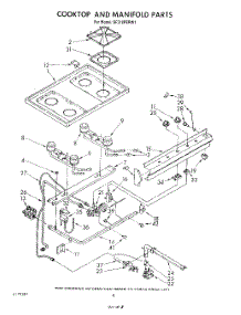 06 - Cooktop And Manifold , Literature And Optional parts for Whirlpool Range SF310PERW1 from AppliancePartsPros.com