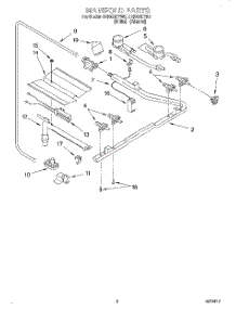 02 - Manifold parts for Whirlpool Range SF3000EYN5 from AppliancePartsPros.com