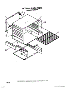 03 - Internal Oven parts for Whirlpool Range SF335PEWW0 from AppliancePartsPros.com