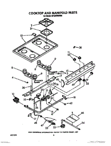 06 - Cooktop And Manifold, Literature And Optional parts for Whirlpool Range SF335PEWW0 from AppliancePartsPros.com