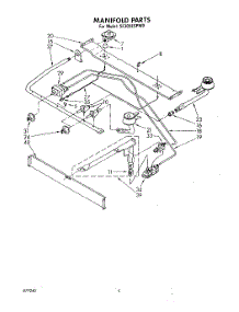 03 - Manifold parts for Whirlpool Range SF305ESPW0 from AppliancePartsPros.com