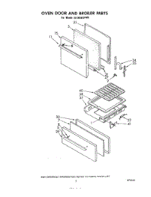 04 - Oven Door And Broiler parts for Whirlpool Range SF305ESPW0 from AppliancePartsPros.com