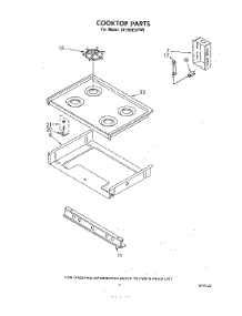 06 - Cook Top parts for Whirlpool Range SF305ESPW0 from AppliancePartsPros.com