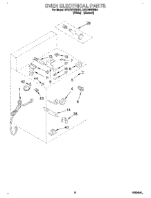 04 - Oven Electrical, Literature parts for Whirlpool Range SF370PEWW4 from AppliancePartsPros.com