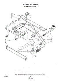 03 - Manifold parts for Whirlpool Range SF3110SKN0 from AppliancePartsPros.com