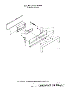 04 - Backguard parts for Whirlpool Range SF314PSRW0 from AppliancePartsPros.com