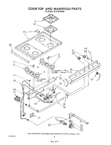 06 - Cooktop And Manifold , Literature And Optional parts for Whirlpool Range SF314PSRW0 from AppliancePartsPros.com