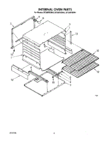 03 - Internal Oven parts for Whirlpool Range SF330PSRW3 from AppliancePartsPros.com