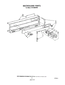 05 - Backguard parts for Whirlpool Range SF3100EKW0 from AppliancePartsPros.com