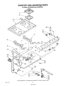 06 - Cook Top And Manifold , Literature parts for Whirlpool Range SF330PERW3 from AppliancePartsPros.com