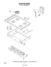 05 - Cook Top parts for Whirlpool Range SM958PSKW2 from AppliancePartsPros.com