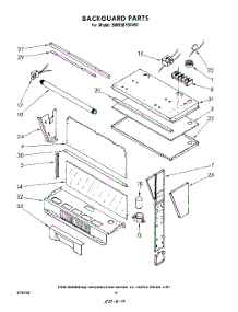 07 - Backguard parts for Whirlpool Range SM958PSKW2 from AppliancePartsPros.com