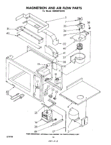 10 - Magnetron And Airflow parts for Whirlpool Range SM958PSKW2 from AppliancePartsPros.com