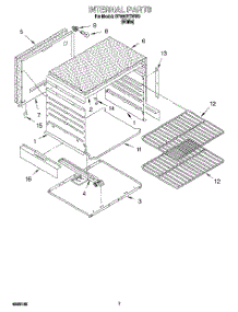 04 - Internal parts for Whirlpool Range SF330PEWW5 from AppliancePartsPros.com
